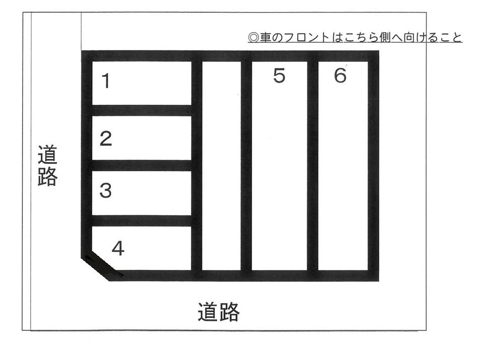 松本駐車場の駐車配置図