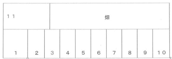 常盤台3丁目月極駐車場の駐車配置図