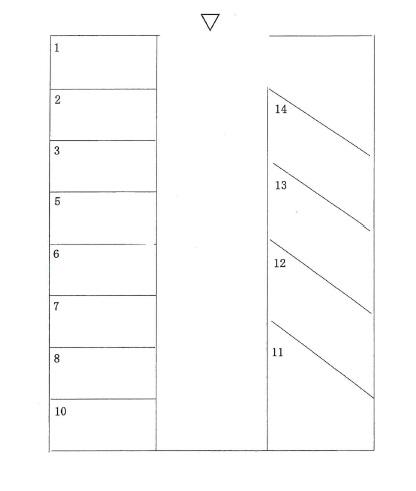 あめや第1駐車場の駐車配置図