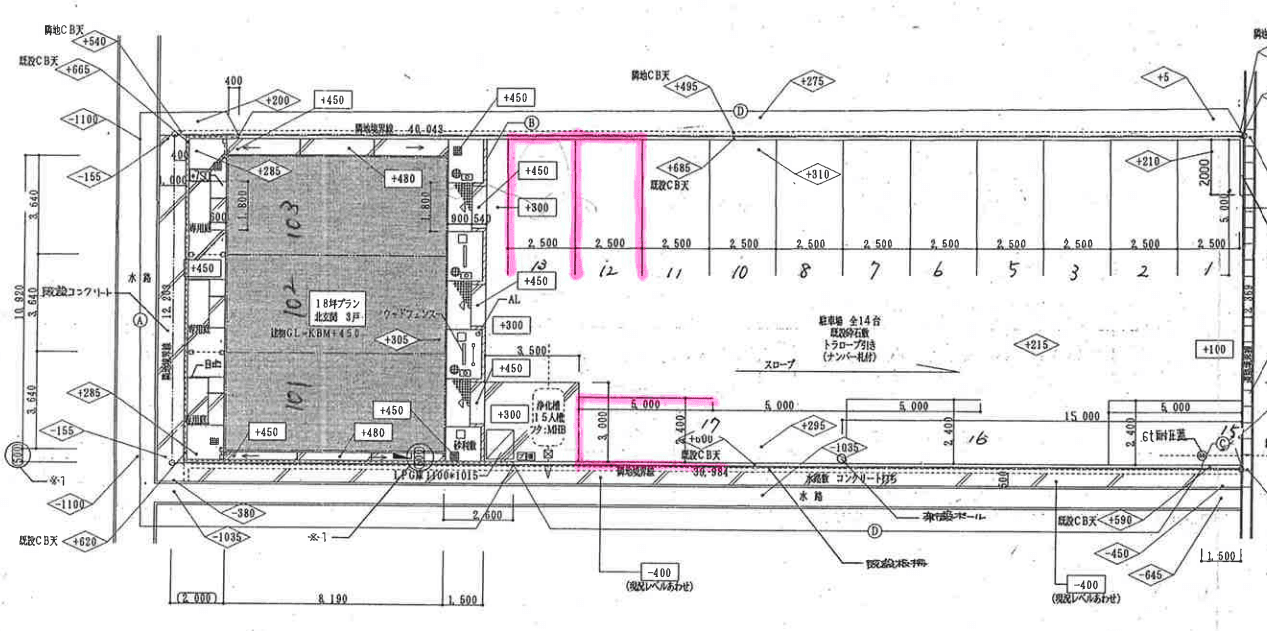 SEDONA Ⅱの駐車配置図