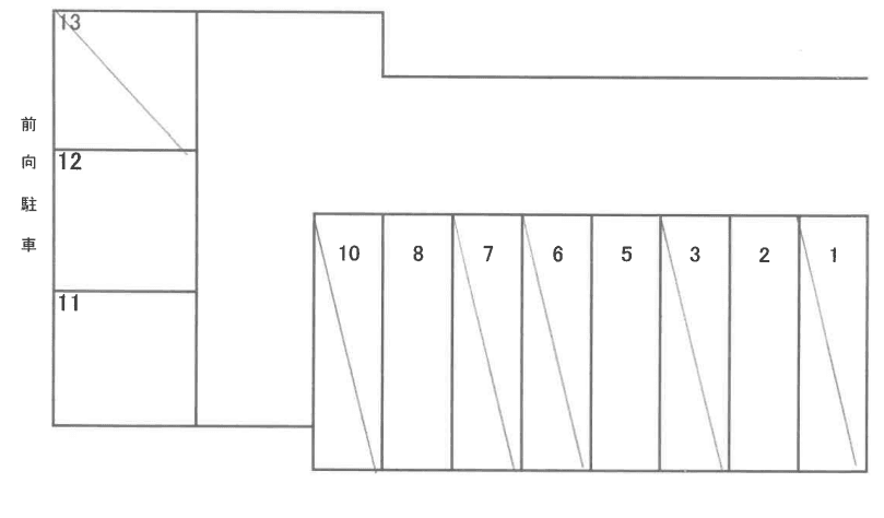 SS粕壁三丁目駐車場の駐車配置図