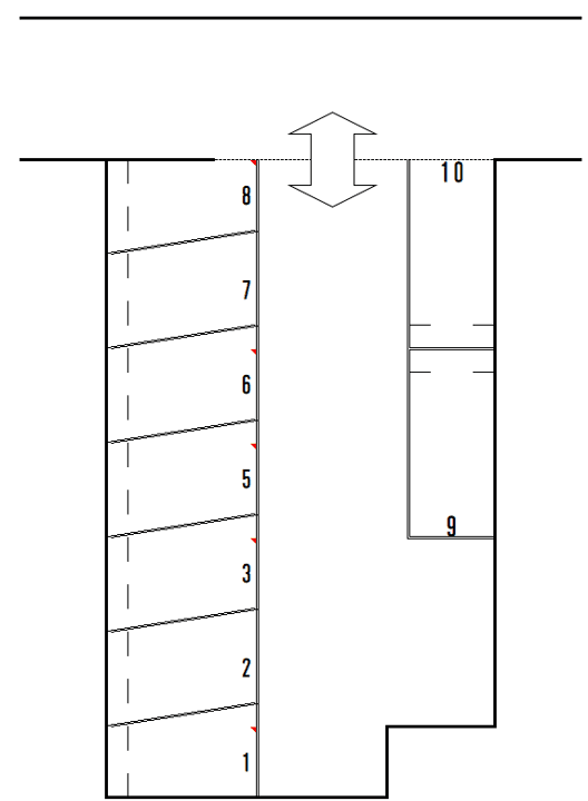 田中駐車場(梅満)の駐車配置図