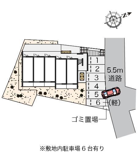 カメリア(54884)の駐車配置図