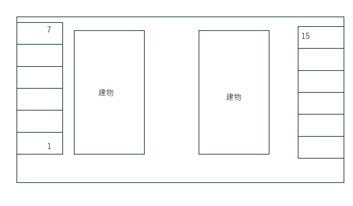 espoir・Ⅰ Ⅱ別駐車場の駐車配置図