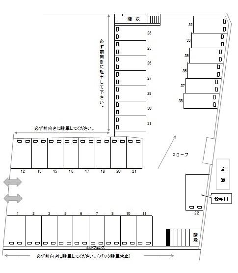 J-633の駐車配置図