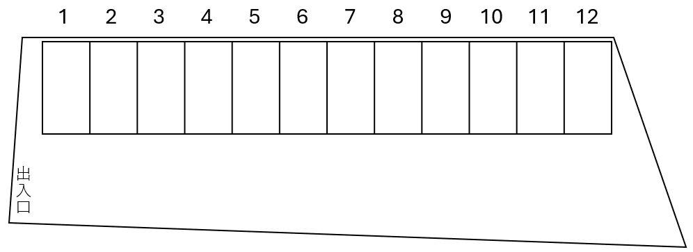 宮町月極第一の駐車配置図
