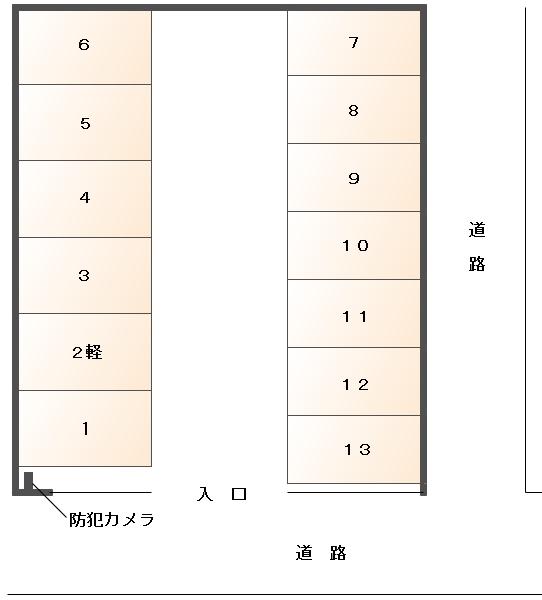 東菅野3丁目駐車場の駐車配置図