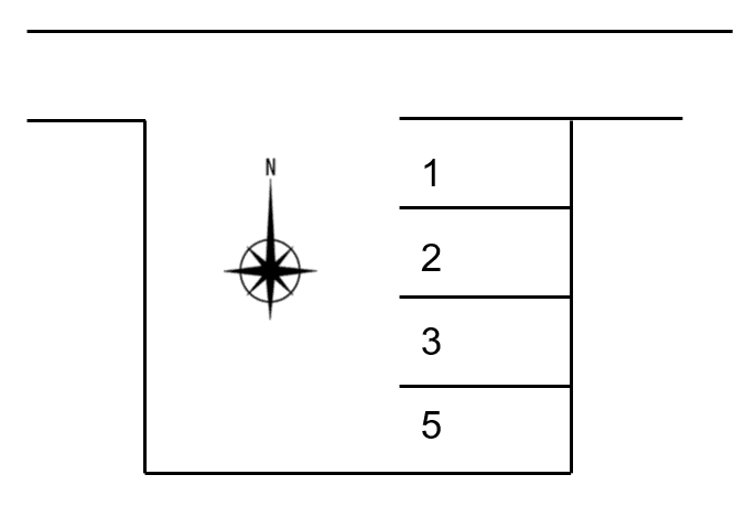 守山区八反駐車場の駐車配置図