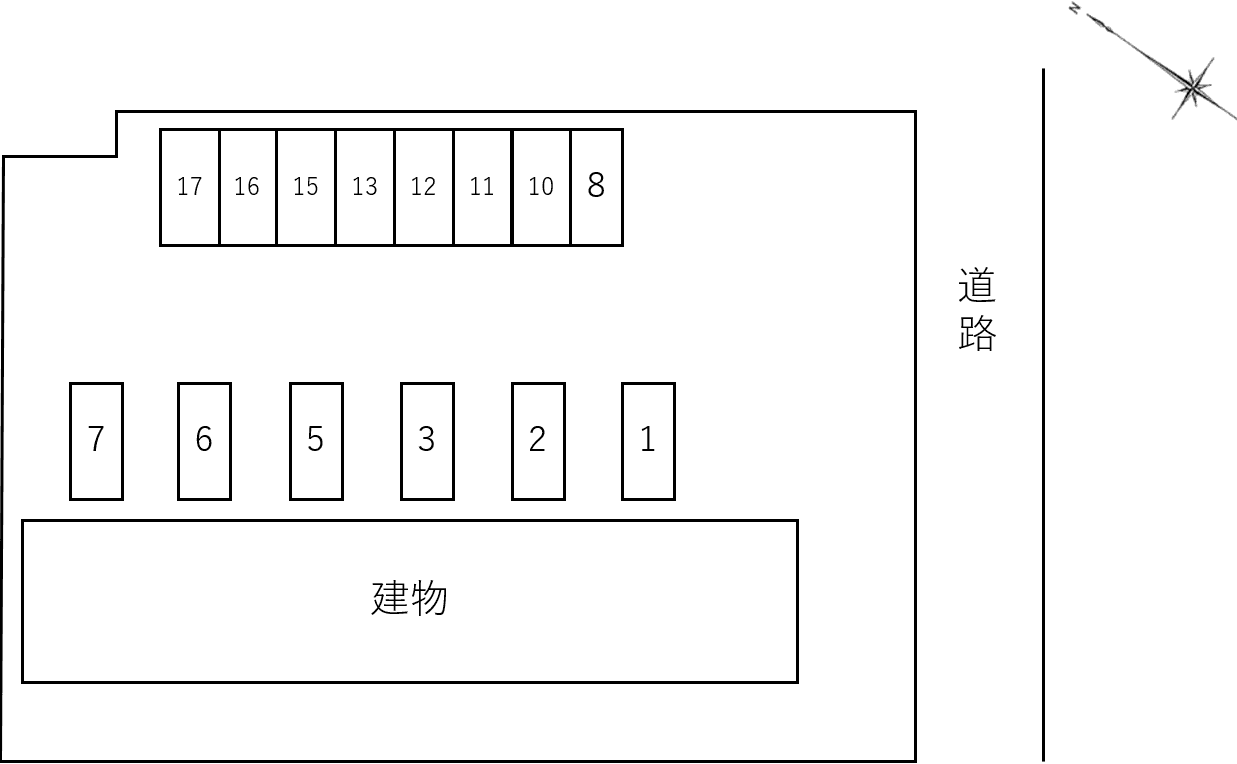 ヴィーブル富士の駐車配置図