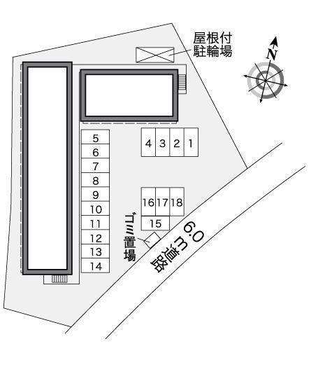 マンダリーヌ(26571)の駐車配置図