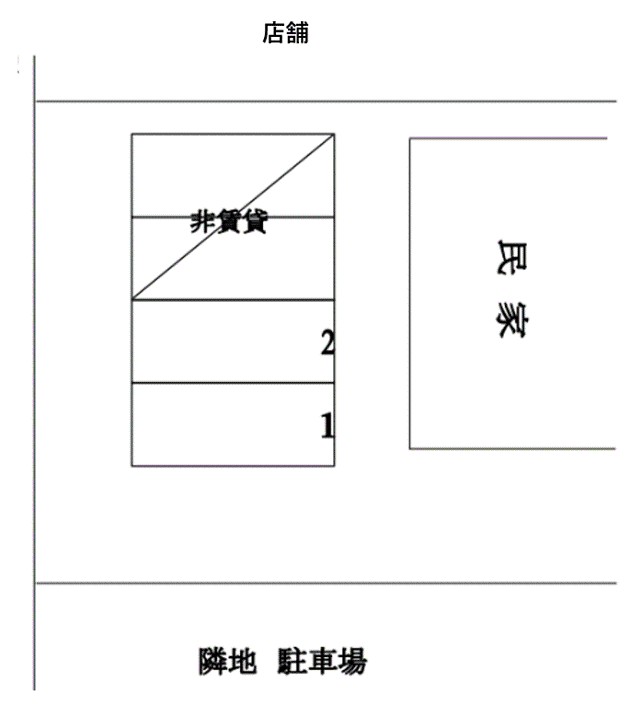 下和田第2駐車場の駐車配置図