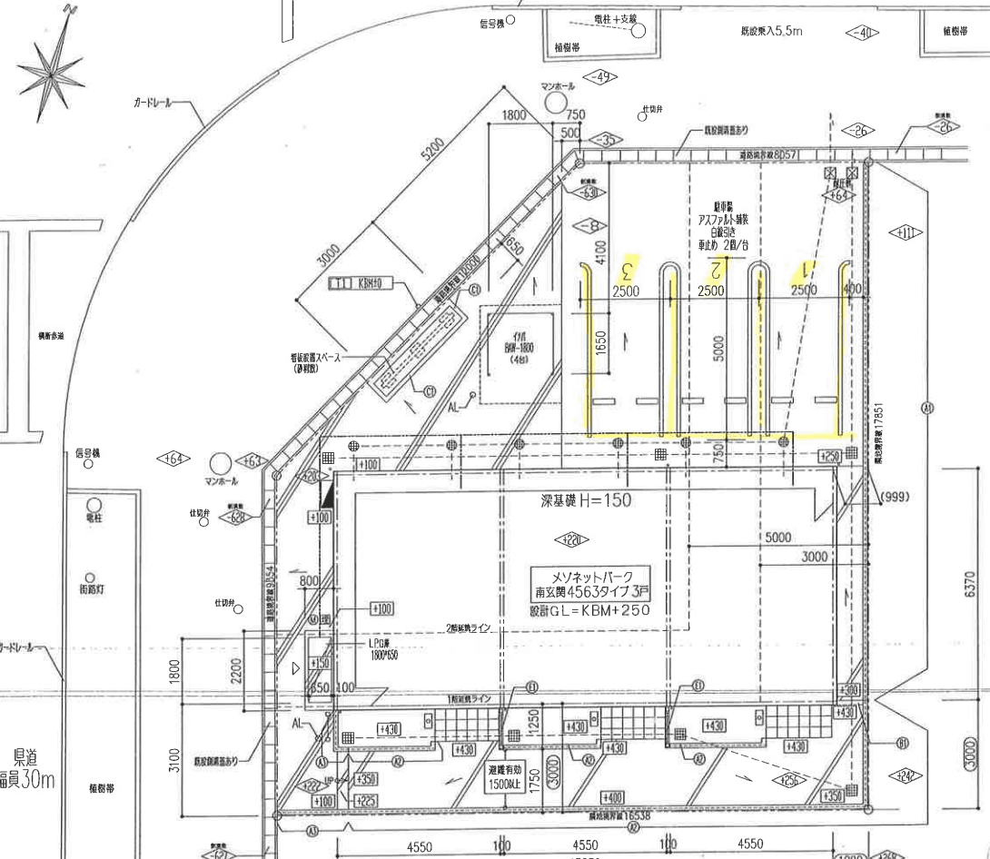 GRACIAの駐車配置図