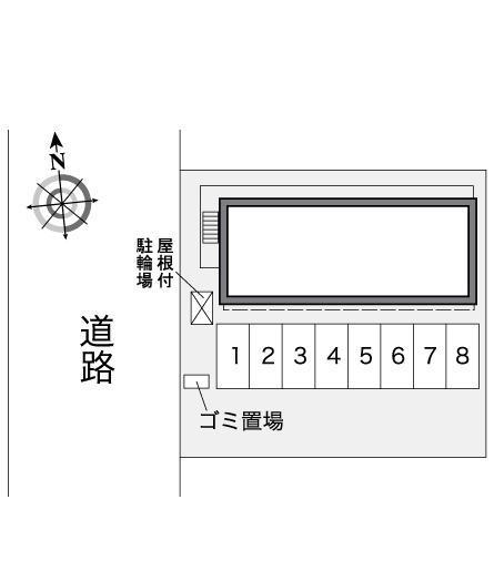 TRESBIEN十勝(26422)の駐車配置図