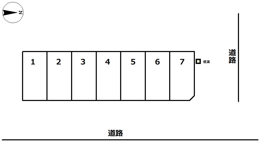 510牛立町駐車場の駐車配置図