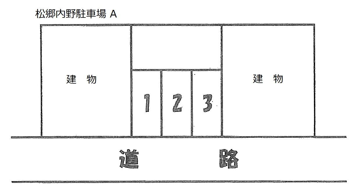 松郷内野駐車場の駐車配置図