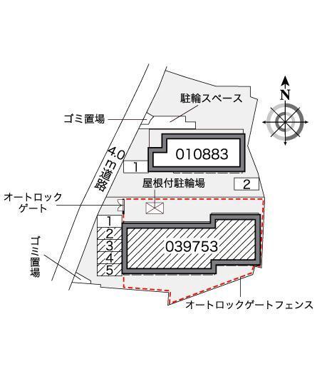 リッチM(39753)の駐車配置図