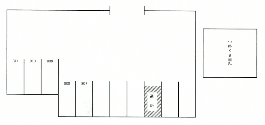メゾンプリメール3駐車場の駐車配置図