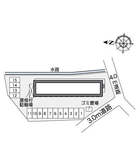 ヤマサHOUSE24(25446)の駐車配置図