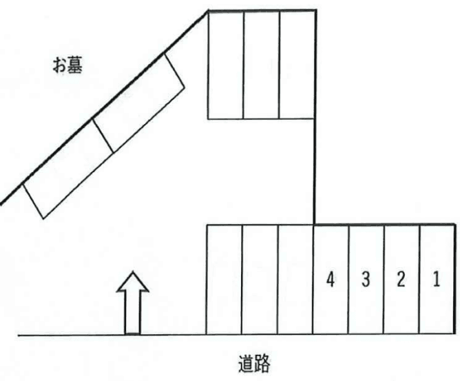 フォールパーキングの駐車配置図