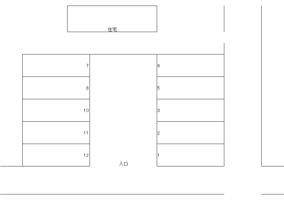 奥山駐車場の駐車配置図