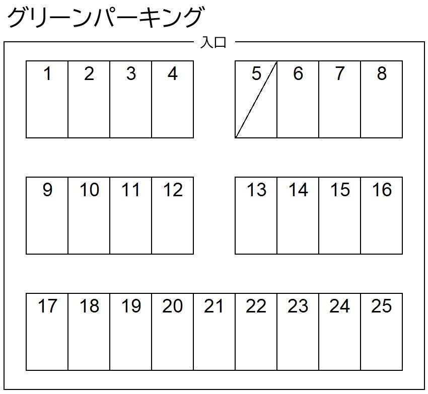 グリーンパーキングの駐車配置図