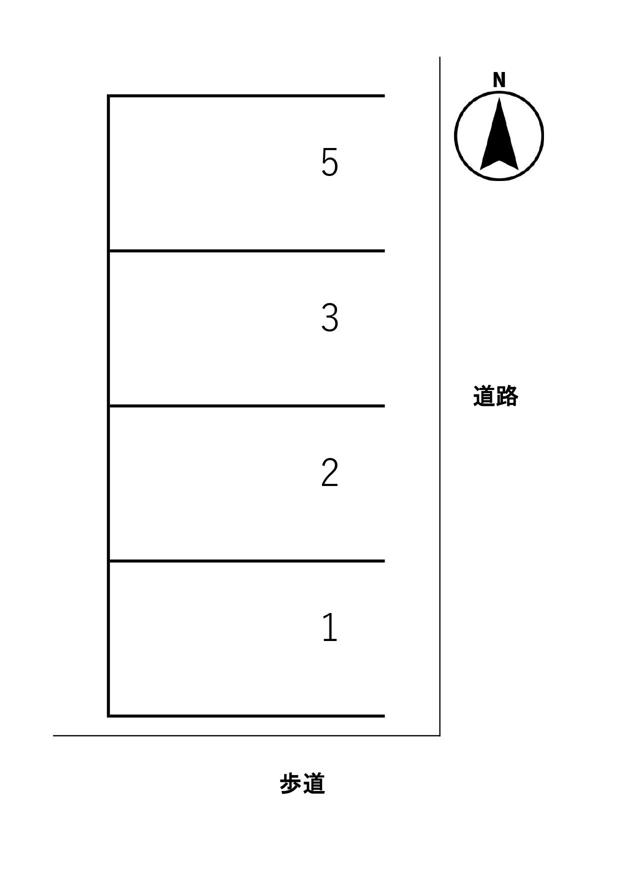 中宝永町Yパーキングの駐車配置図