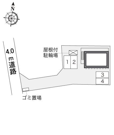青龍(34263)の駐車配置図