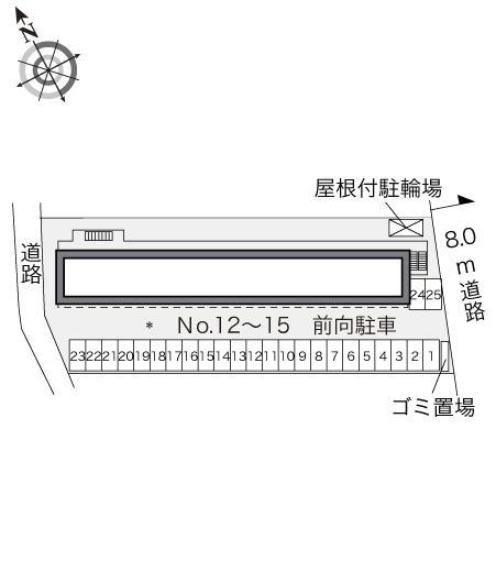 千秋(31534)の駐車配置図