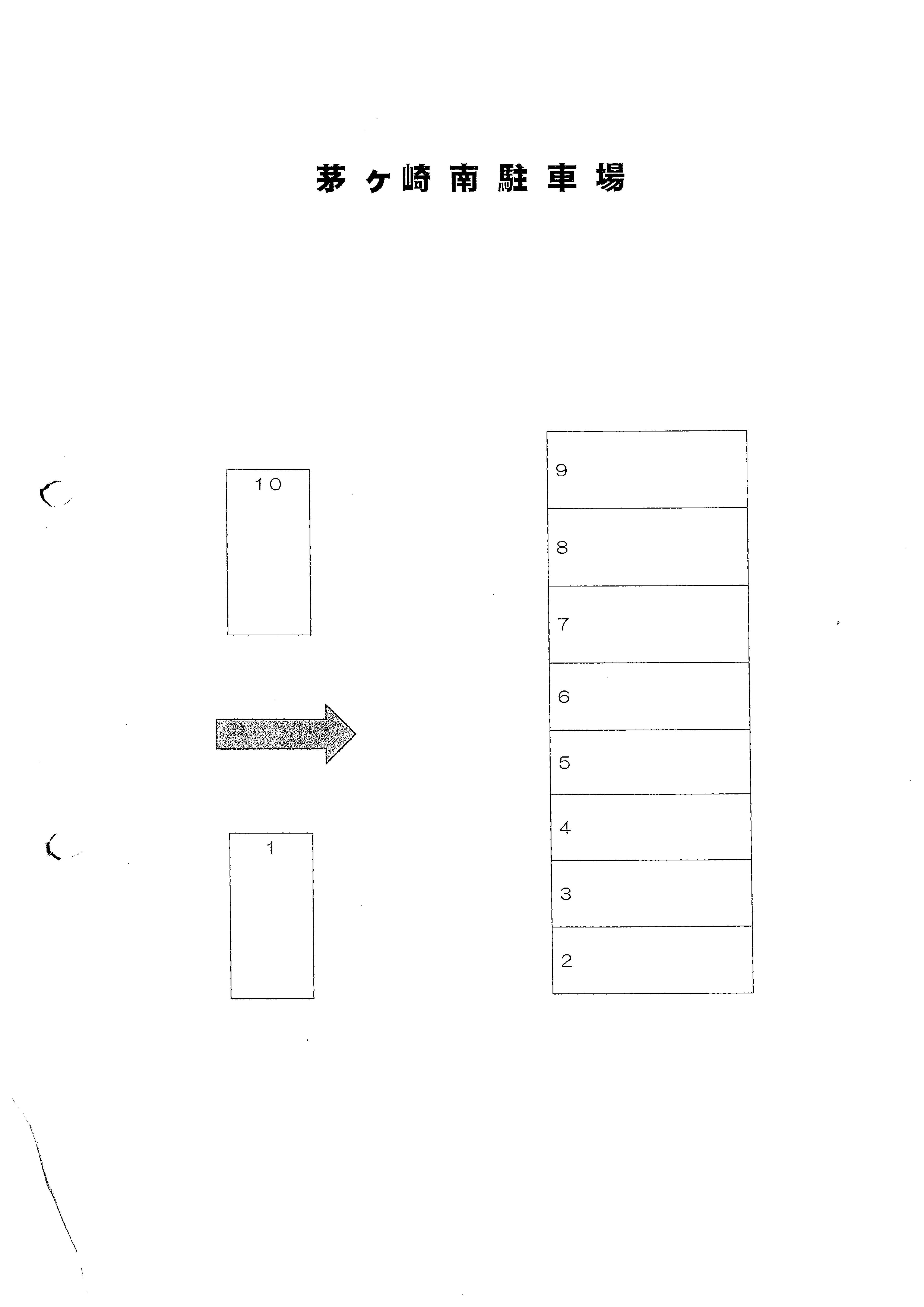 茅ヶ崎南駐車場の駐車配置図