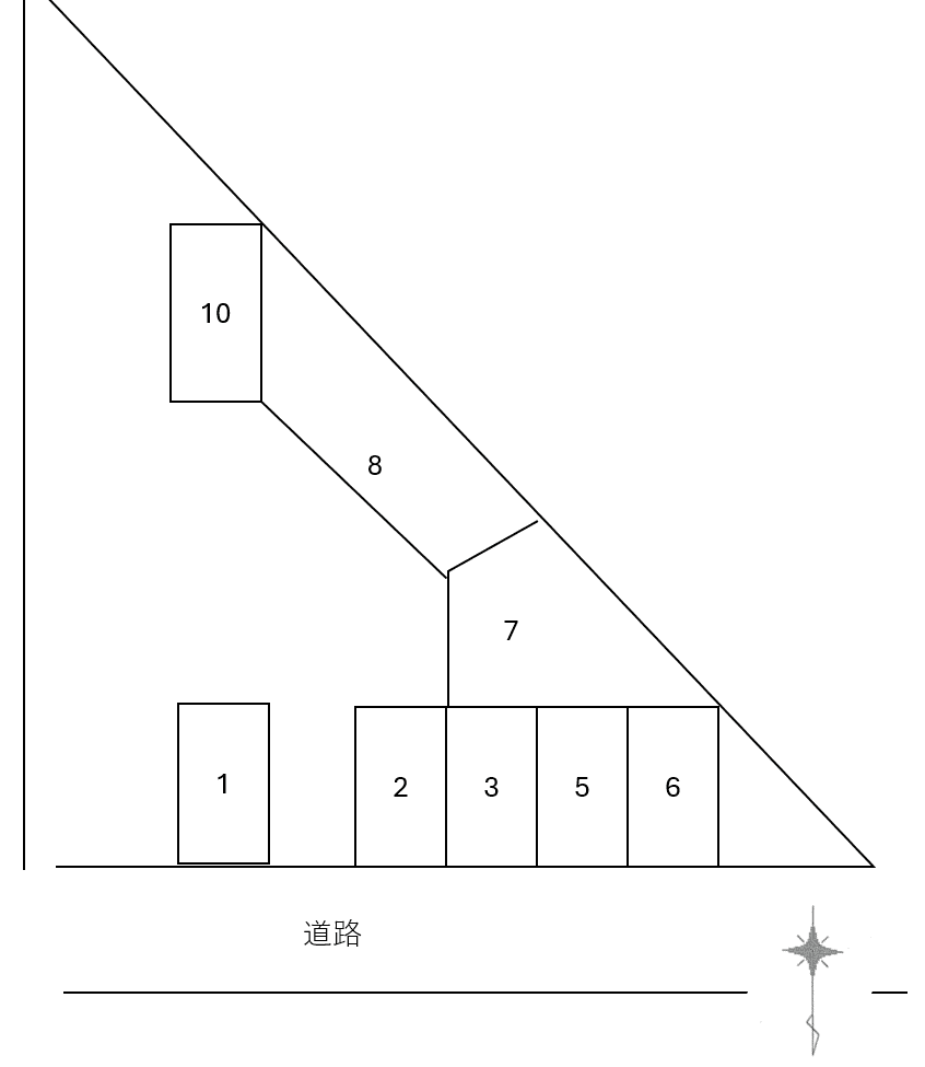タジマパーキングの駐車配置図