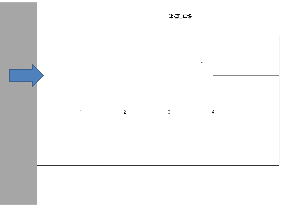 津福駐車場の駐車配置図
