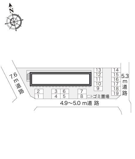 East野村(19556)の駐車配置図