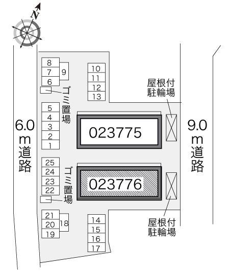 天(23776)の駐車配置図