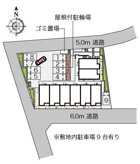 EASTⅡ(55205)の駐車配置図