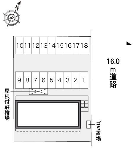 ファミリアMRK(34818)の駐車配置図