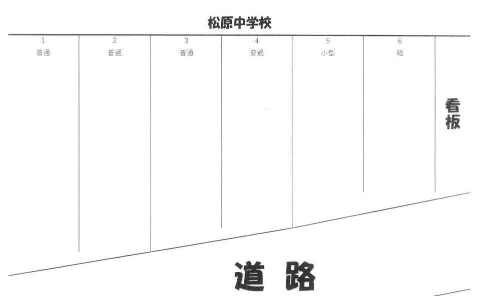 松原駐車場の駐車配置図