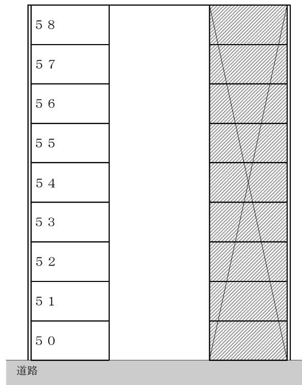 長岡光駐車場の駐車配置図