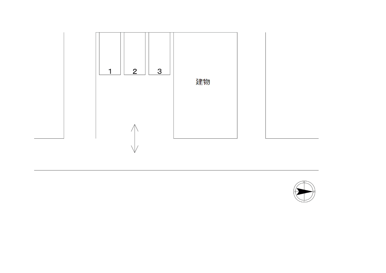 上落合270パーキングの駐車配置図