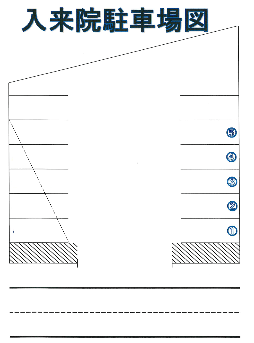 入来院駐車場の駐車配置図