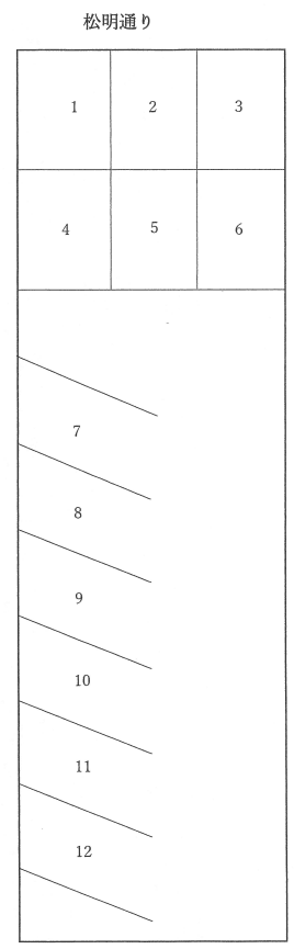 釜屋商事第一の駐車配置図