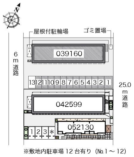 エステシティ(39160)の駐車配置図