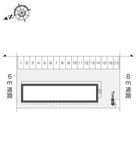 PURE SATOH(16647)の駐車配置図