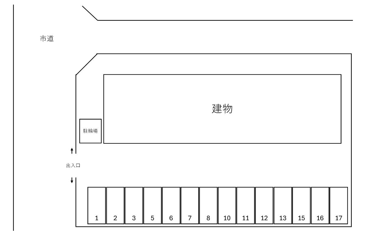 AZUR Ⅰ別駐車場の駐車配置図
