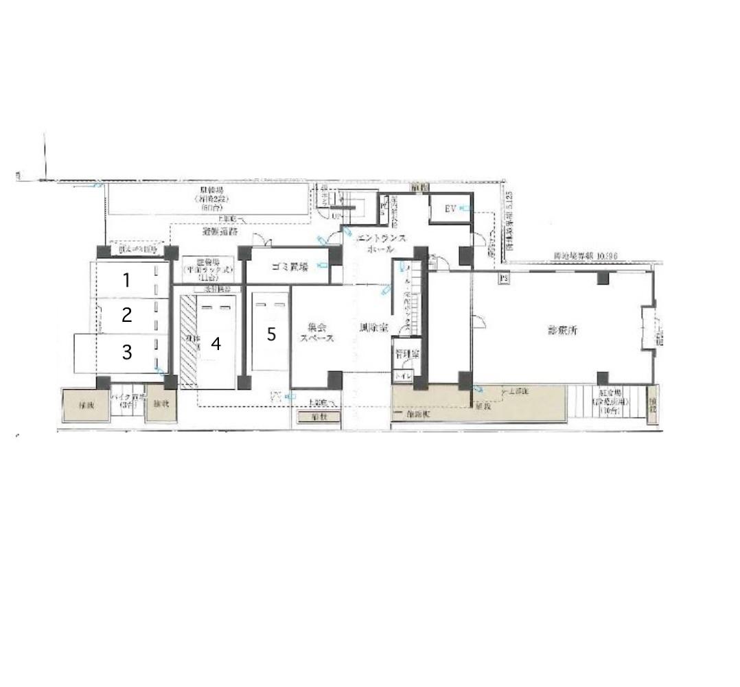 フュージョナル浅草FORESTの駐車配置図