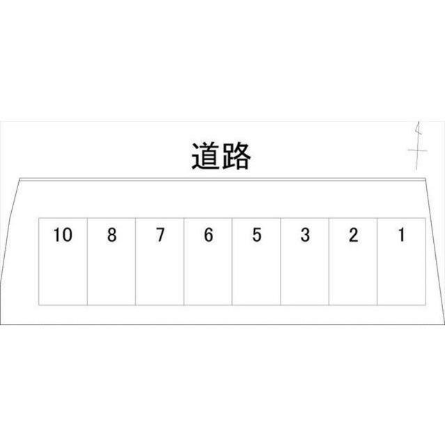 西念イーストパーキングの駐車配置図