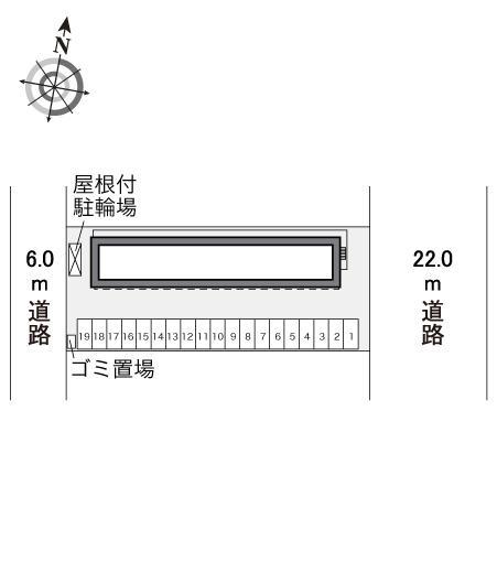 エスト ヴィラ(27937)の駐車配置図
