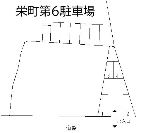 栄町第6駐車場の駐車配置図