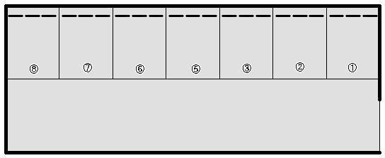 朝霧1丁目中野駐車場の駐車配置図