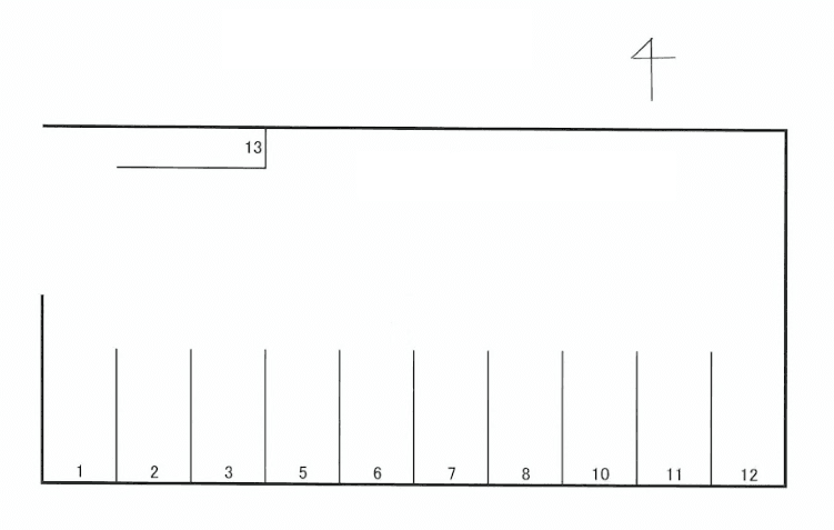 山ノ神パーキングの駐車配置図