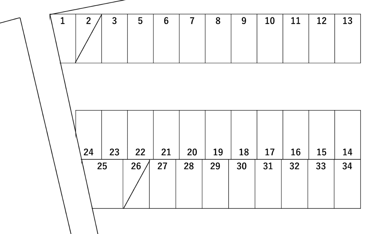 スマイルパーク松本の駐車配置図